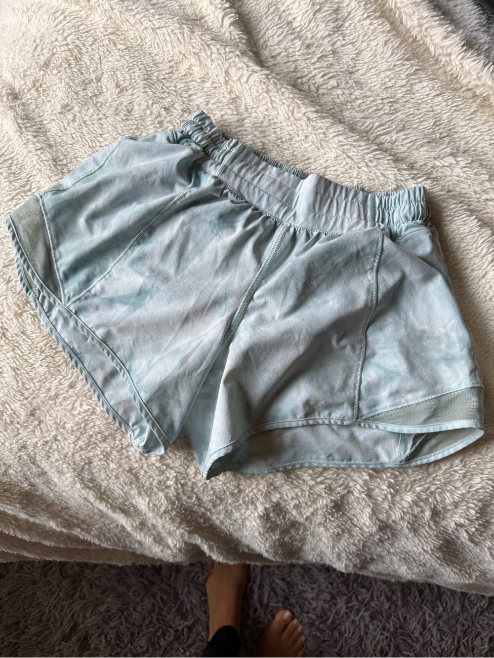 lululemon athletica Light Blue Women's Athletic Shorts